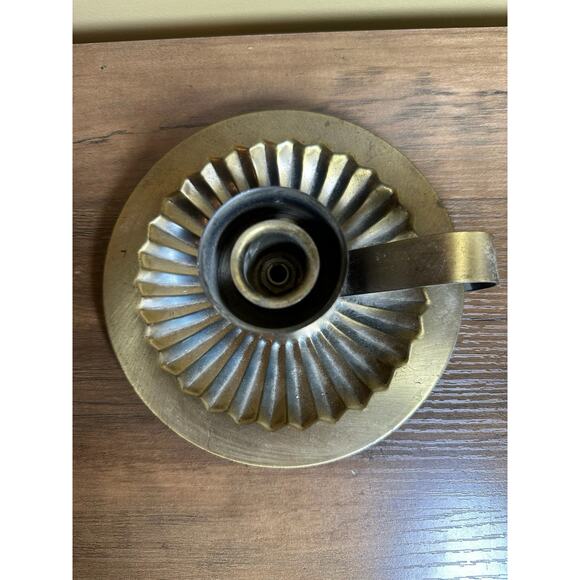 Homco Vintage Brass Finger Candlestick Holder with Handle Home Decor - Picture 2 of 5